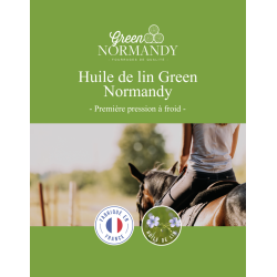 Huile de Lin 'Bib' 3L pour Chevaux - Riche en Omega 3 - Green Normandy