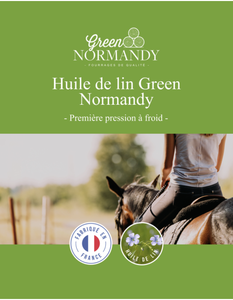 Huile de Lin Naturelle 10L - Riche en Omega 3 - Green Normandy