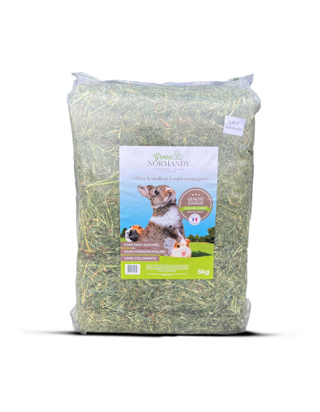 Foin premium produit en normandie, brins longs