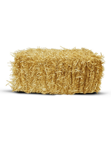 Paille d'orge en ballot traditionnelle