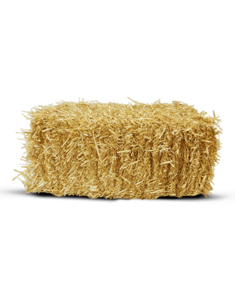 Paille d'orge en ballot traditionnelle