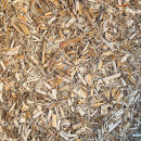 Mélange d'anas de lin et de Miscanthus dépoussiérés pour chevaux