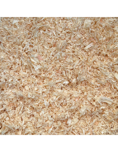 Litière de copeaux de bois non déscuiré