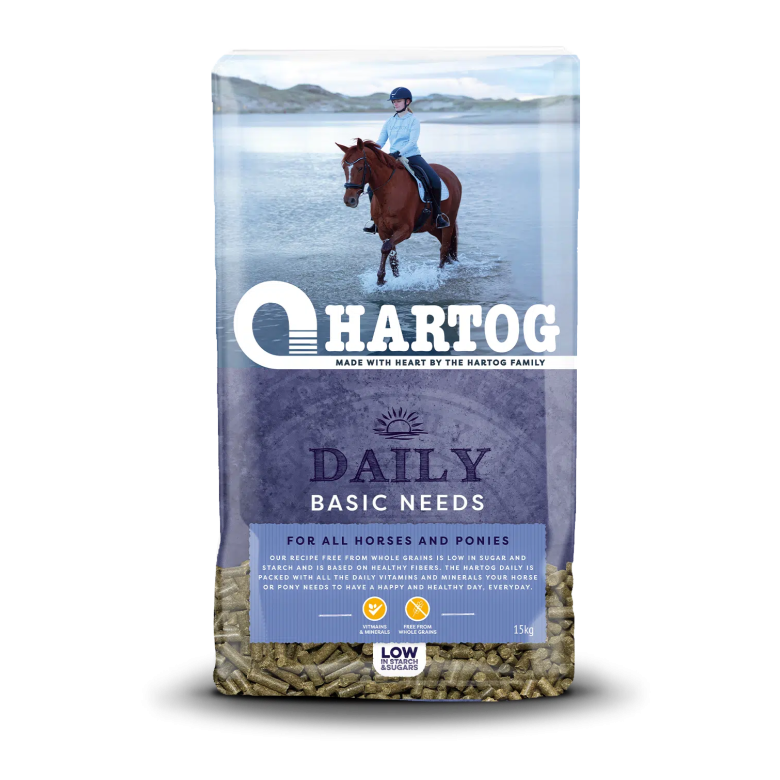 Hartog Daily – Aliment sans céréales, riche en fibres pour chevaux Hartog Daily – Aliment sans céréales, riche en fibres pour chevaux