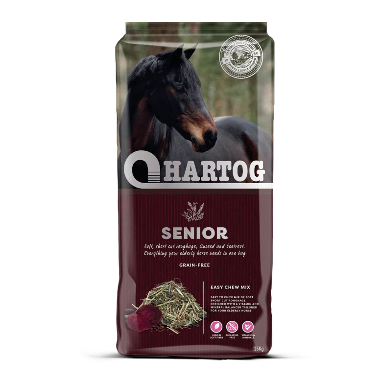 Hartog Senior – Fourrage complet pour chevaux âgés Hartog Senior – Fourrage complet pour chevaux âgés