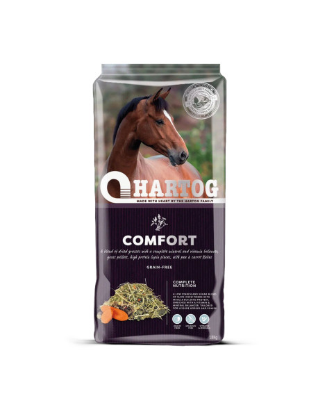 Hartog Comfort – Fourrage enrichi et équilibré pour chevaux sensibles