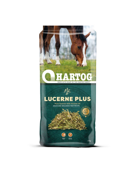 Hartog Lucerne Plus – Mélange de luzerne enrichi, riche en fibres