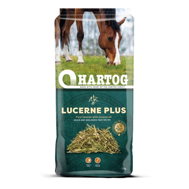 Hartog Lucerne Plus – Mélange de luzerne enrichi, riche en fibres Hartog Lucerne Plus – Mélange de luzerne enrichi, riche en fibres