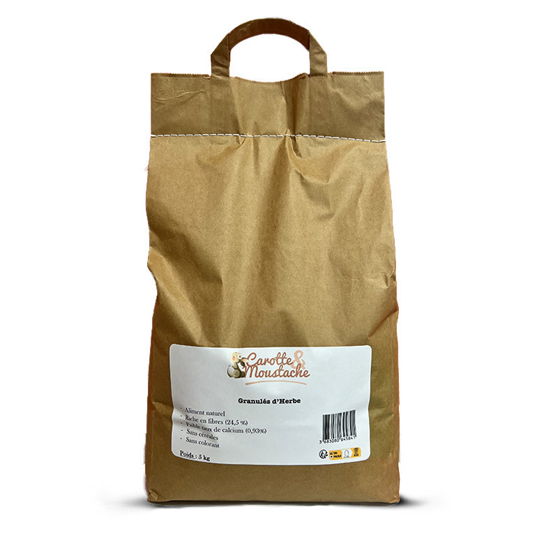 Granulés d'herbe Rongeurs Rabbits & co 5 kg 100% naturel