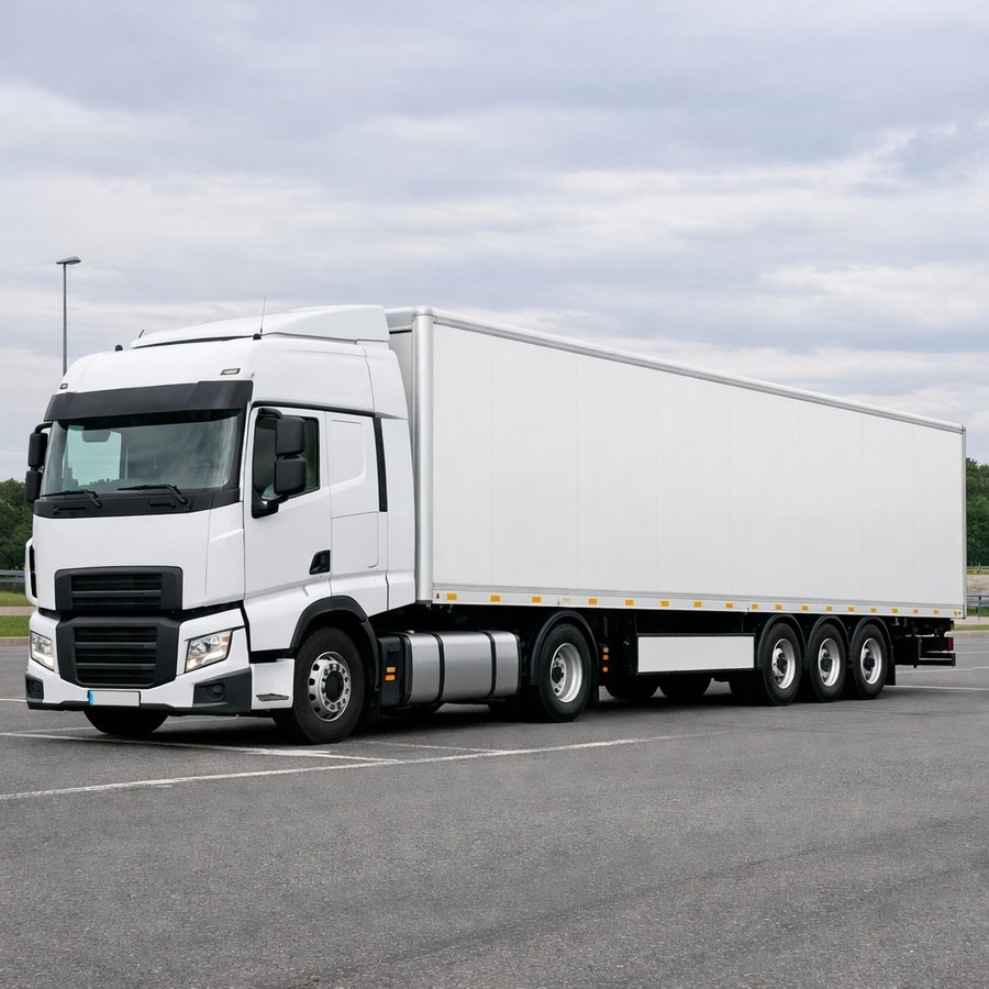 Semi-remorque livraison palettes